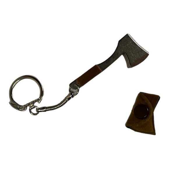 Mini Hatchet Axe Keychain Vintage - Picture 2 of 5